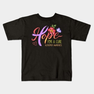 Cure alzheimer Awareness To Live Daisy Gift Kids T-Shirt